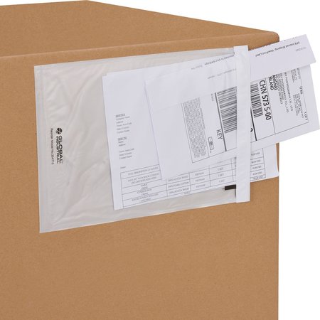 GLOBAL INDUSTRIAL Packing List Envelopes, 10L x 7W, Clear, 1000PK 354715